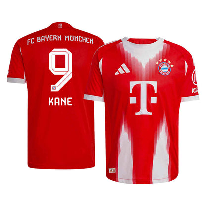 Bayern Munich Home Soccer Jersey 2025/26 (KANE #9) - Player Version - World Jersey | Premium Football Kits, Retro Jerseys & Boots Shop