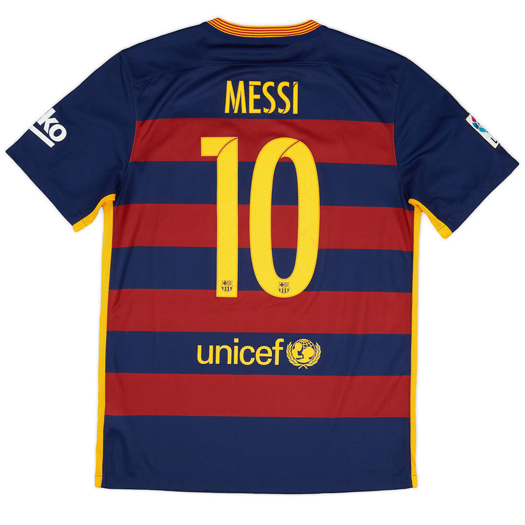 Barcelona Soccer Jersey Retro Home 2015/2016 (Messi #10) - World Jersey | Premium Football Kits, Retro Jerseys & Boots Shop