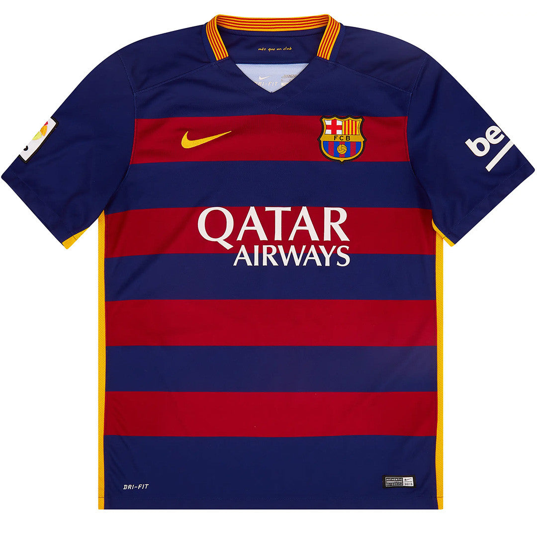 Barcelona Soccer Jersey Retro Home 2015/2016 (Messi #10) - World Jersey | Premium Football Kits, Retro Jerseys & Boots Shop