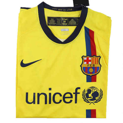 Barcelona Soccer Jersey Retro Away 2008/2009 (Messi #10) - World Jersey | Premium Football Kits, Retro Jerseys & Boots Shop