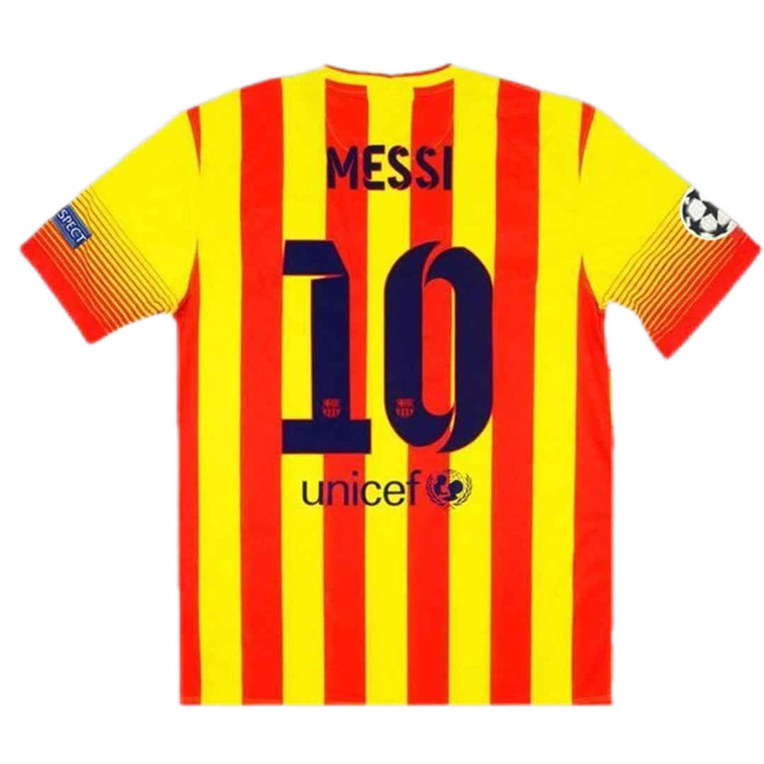 Barcelona Soccer Jersey Retro Away 2013/2014 (Messi #10) - World Jersey | Premium Football Kits, Retro Jerseys & Boots Shop