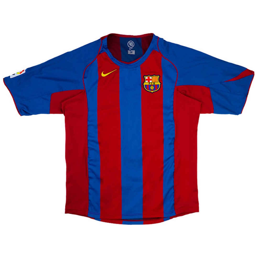 Barcelona Soccer Jersey Retro Home 2004/2005 (Messi #30) - World Jersey | Premium Football Kits, Retro Jerseys & Boots Shop
