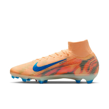 Nike Air Zoom Mercurial Superfly 10 Elite Mbappe FG orange bleu