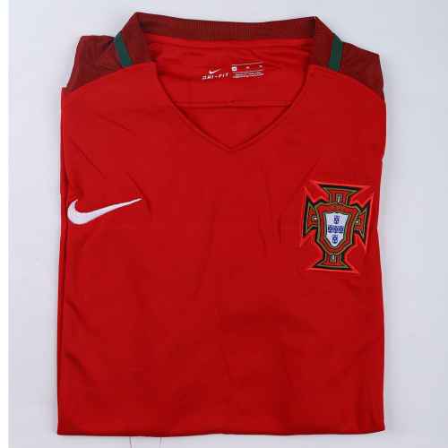 Portugal Soccer Jersey Home Euro Cup Retro 2016 (Ronaldo #7)