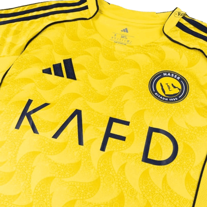 AL NASSR HOME SOCCER JERSEY 2025/26 - RONALDO #7 - Fan Version