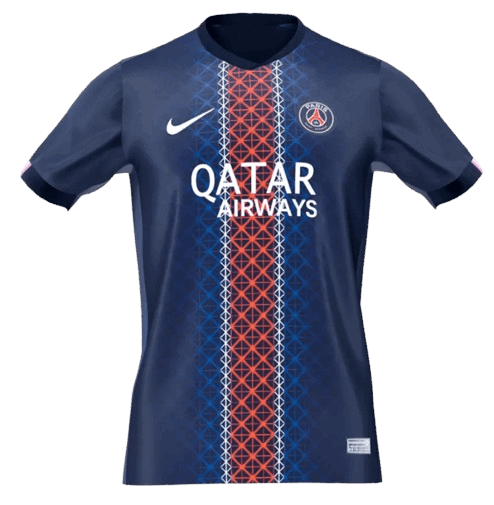 PSG HOME SOCCER JERSEY 2025/26 fan version