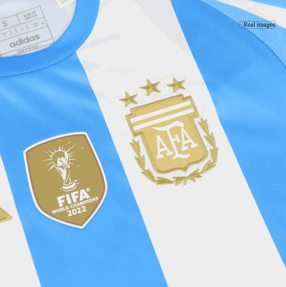 Argentina Home Soccer Jersey- 2022 Champion Badge