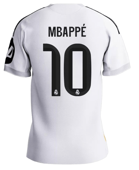 REAL MADRID MBAPPÉ #10 MATCH JERSEY SOCCER MATCH 2025/26 - Vantyjersey