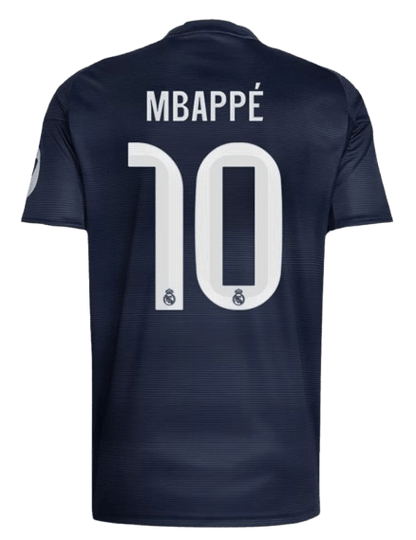 REAL MADRID MBAPPÉ #10 AWAY SOCCER FAN JERSEY 2025/26 - Vantyjersey