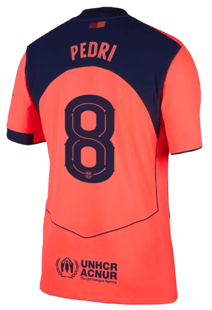 BARCELONA PEDRI #8 THIRD JERSEY 2025/26-Player Version - Vantyjersey