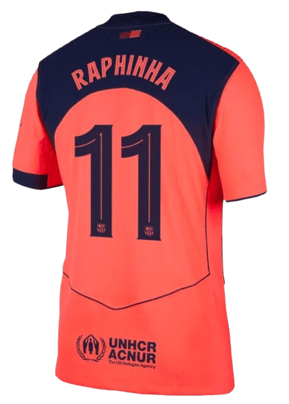 BARCELONA RAPHINHA #11 THIRD JERSEY 2025/26  Player Version - Vantyjersey