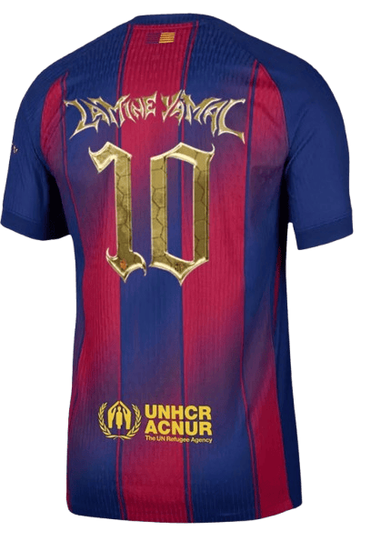 BARCELONA LAMINE YAMAL #10 HOME SOCCER JERSEY AUTHENTIC 2025/26 - KOPA TROPHY EDITION - Vantyjersey