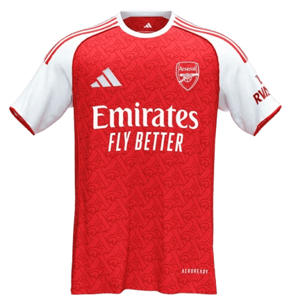 ARSENAL SALIBA #2 HOME SOCCER JERSEY REPLICA 2025/26 - Vantyjersey