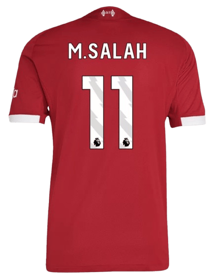 LIVERPOOL M.SALAH #11 HOME SOCCER JERSEY AUTHENTIC 2025/26 - Vantyjersey