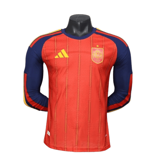 Spain Home Long Sleeves Jersey World Cup 2026 - Player Version