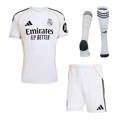 Real Madrid Home Soccer Full Kit 2025/26 - FAN VERSION