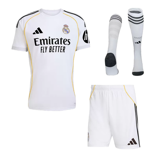 Real Madrid Home Soccer Full Kit 2025/26 - FAN VERSION