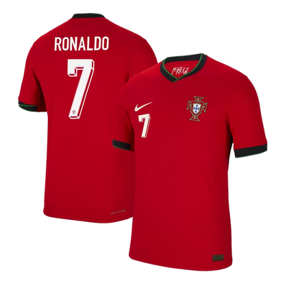 RONALDO #7 Portugal Home Soccer Jersey euru- Player Version