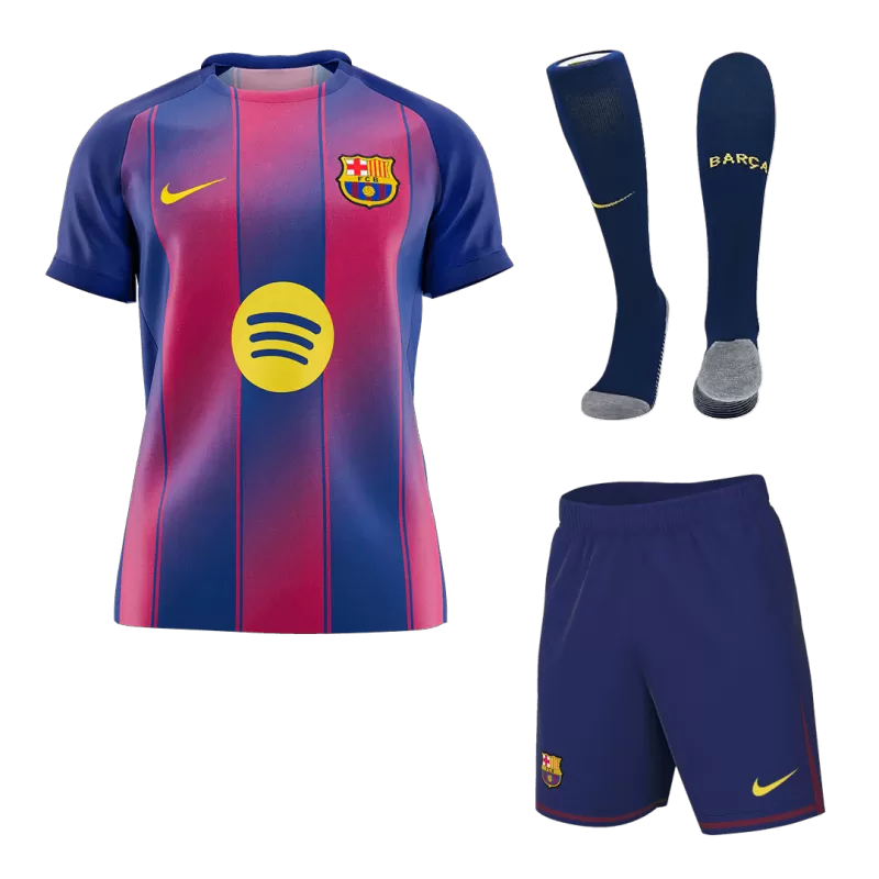 Barcelona Home Soccer Full Kit 2025/26 - Fan Version