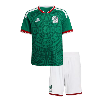 KIDS MEXICO HOME SOCCER JERSEY KIT 2026
