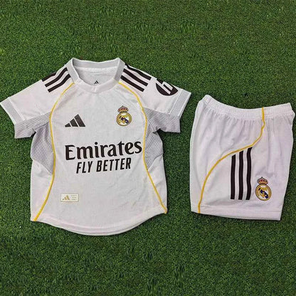 Real Madrid 25-26 Home Kids Player Version Soccer Jersey