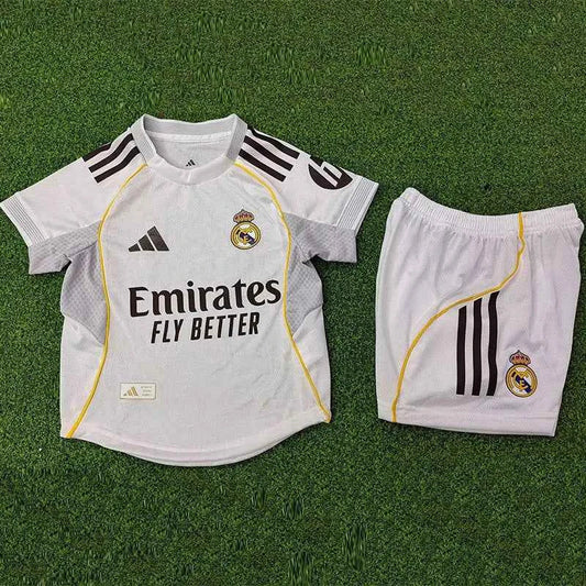 Real Madrid 25-26 Home Kids Player Version Soccer Jersey