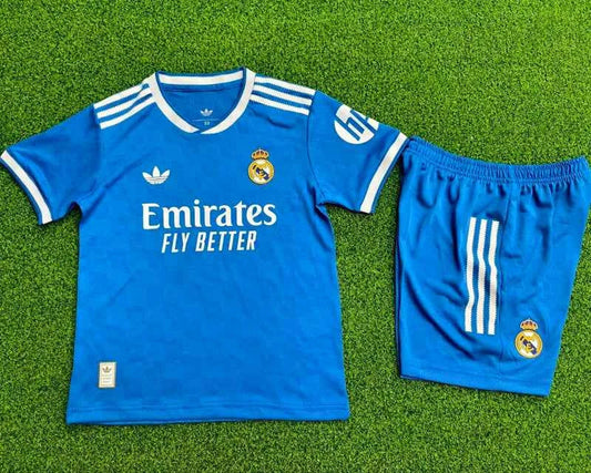 Real madrid 25-26 Third Kids Player Version Soccer Jersey