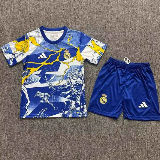 real madrid Blue 25-26 White Joint Edition Kids Training