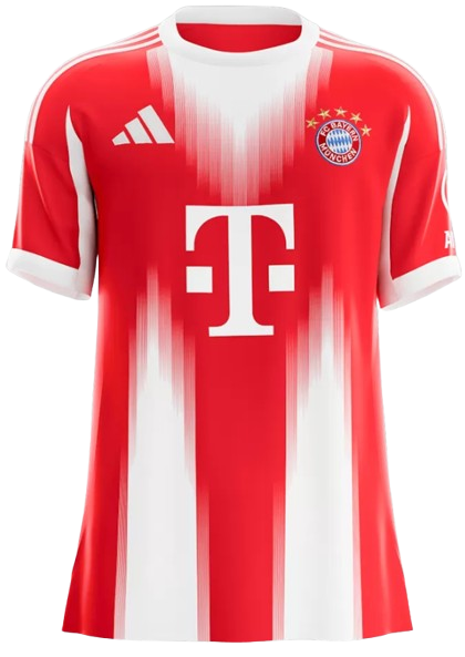 BAYERN MUNICH HOME SOCCER JERSEY 2025/26 - FAN VERSION