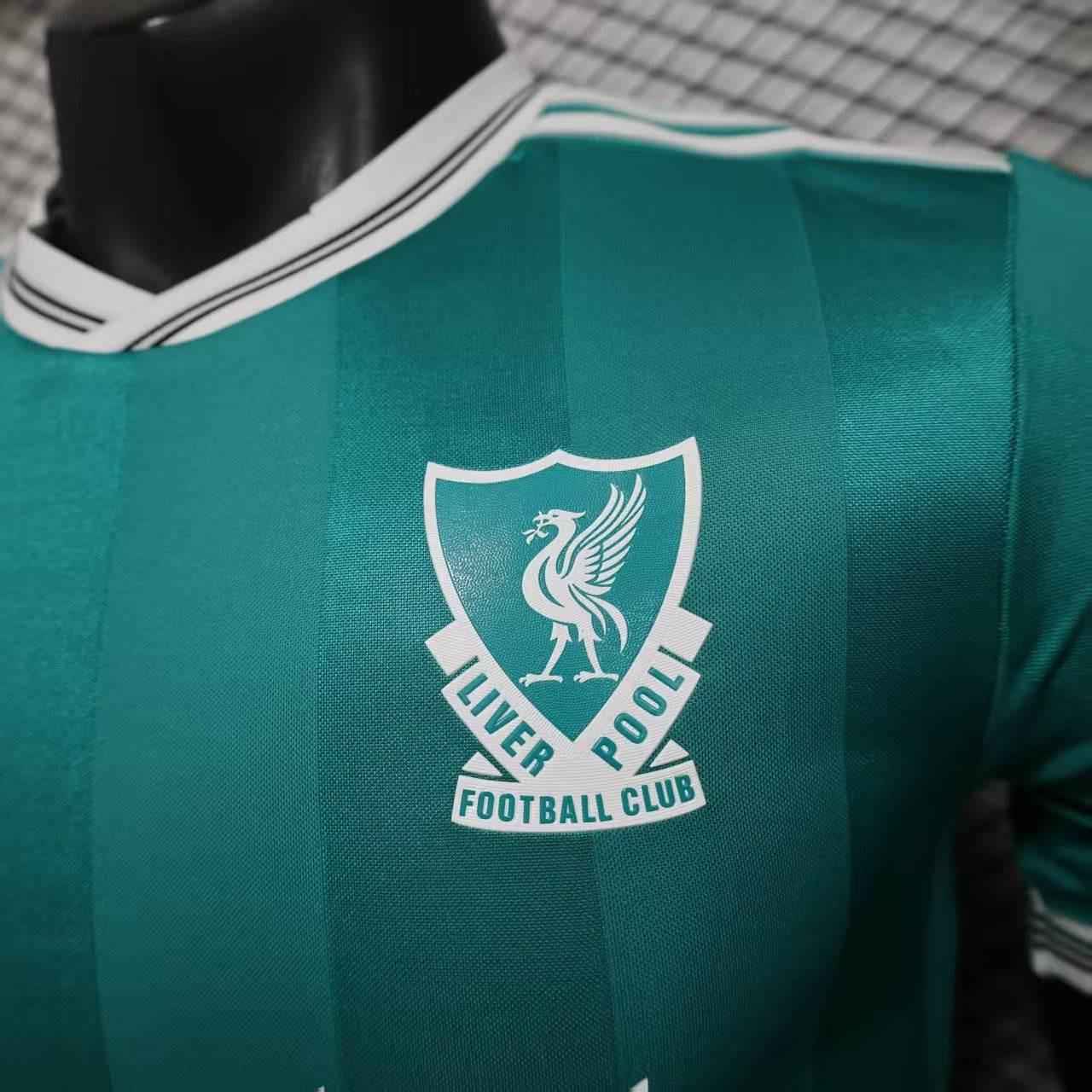 Liverpool away green football jersey 25/26 - player version