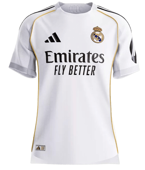 REAL MADRID VINI JR. #7 JERSEY HOME SOCCER MATCH 2025/26