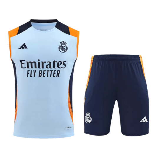 REAL MADRID PRE-MATCH JERSEY VEST KIT(JERSEY+SHORTS)