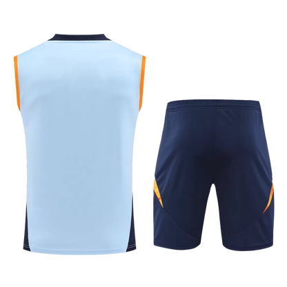REAL MADRID PRE-MATCH JERSEY VEST KIT(JERSEY+SHORTS)