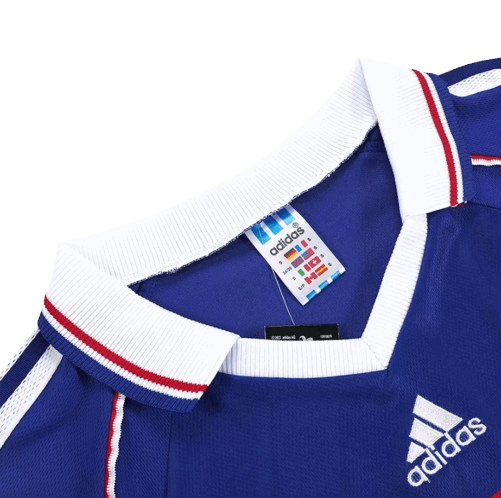 RETRO 1998 ZIDANE #10 FRANCE HOME SOCCER JERSEY