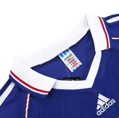 RETRO 1998 ZIDANE #10 FRANCE HOME SOCCER JERSEY
