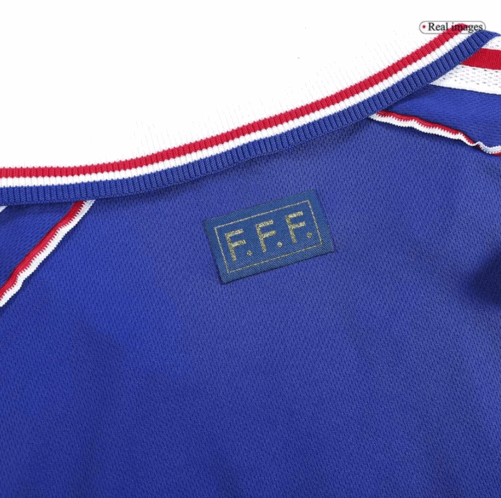 RETRO 1998 ZIDANE #10 FRANCE HOME SOCCER JERSEY