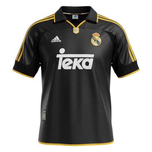 1999/01 RETRO REAL MADRID AWAY SOCCER JERSEY