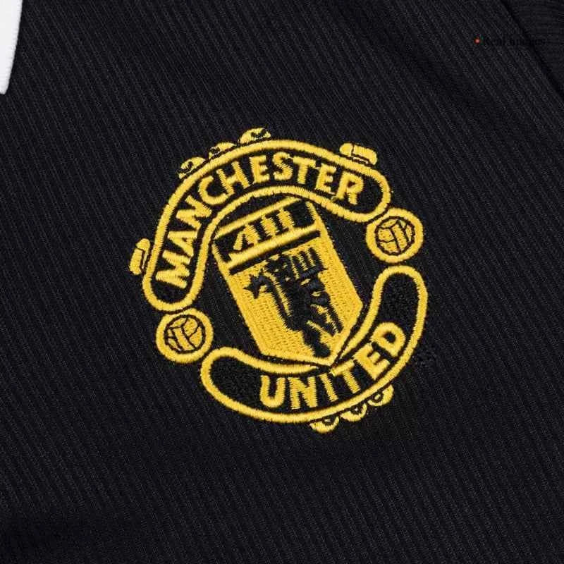 Retro 1998 Manchester United Away Long Sleeves Soccer Jersey