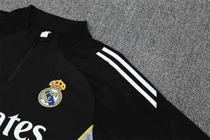 Real Madrid Training Tracksuit Black 25-26 (Kids And Man )
