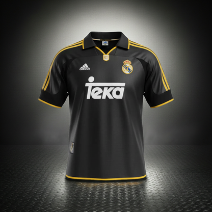 1999/01 RETRO REAL MADRID AWAY SOCCER JERSEY
