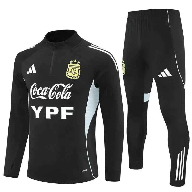Argentina Training Tracksuit Black ( Kids And Man ) 25-26