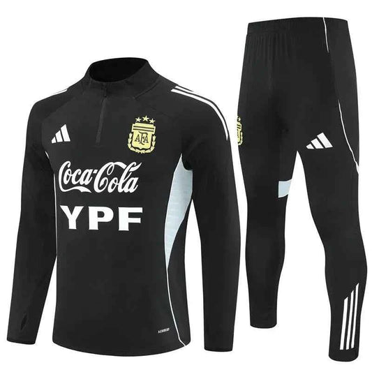 Argentina Training Tracksuit Black ( Kids And Man ) 25-26
