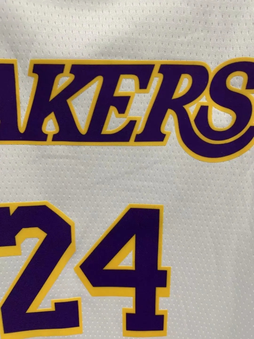 NBA Laker white Kobe Bryant No.24