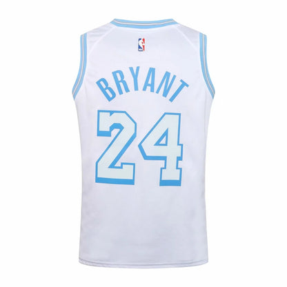 NBA Laker white Kobe Bryant No.24