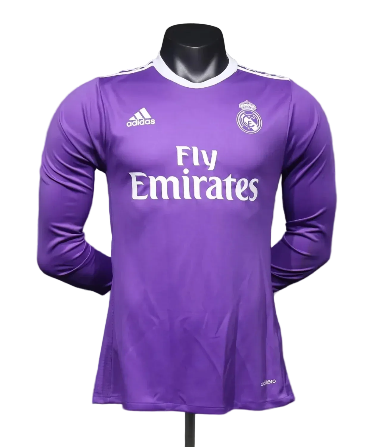 Retro Real Madrid 2016-2017 Away Long sleeve Soccer Jersey player Version