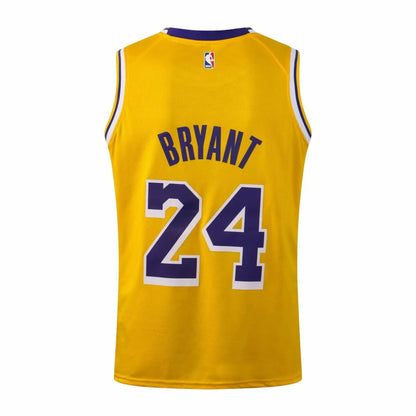 NBA Laker yellow Kobe Bryant No.24