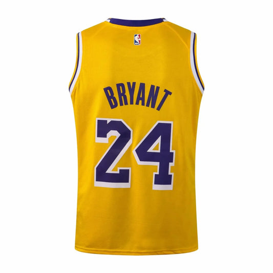 NBA Laker yellow Kobe Bryant No.24