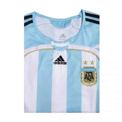 Retro 2006 MESSI #19 Argentina Home Soccer Jersey