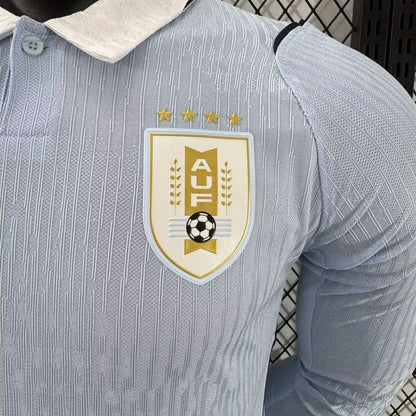 Uruguay Home world cup 2026 Long Sleeved Soccer Jersey - Player Version