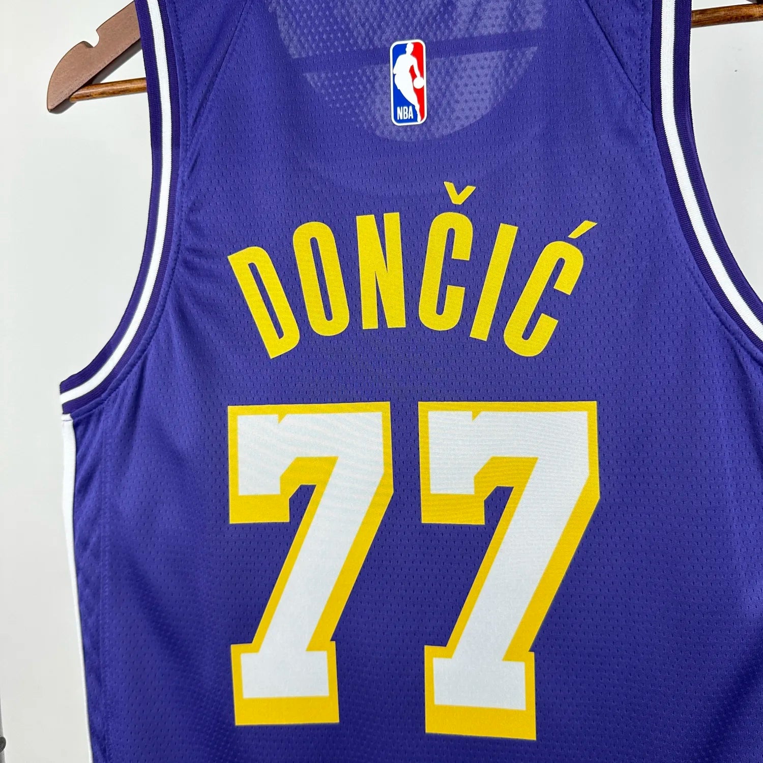 Los Angeles Lakers Purple jordan 77 DONCIC NBA 2026 Jerseys